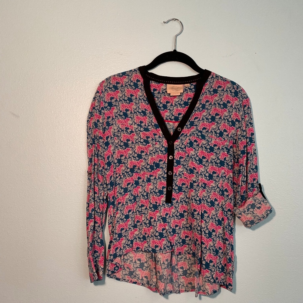 Vanessa & Virginia Tiger Blouse